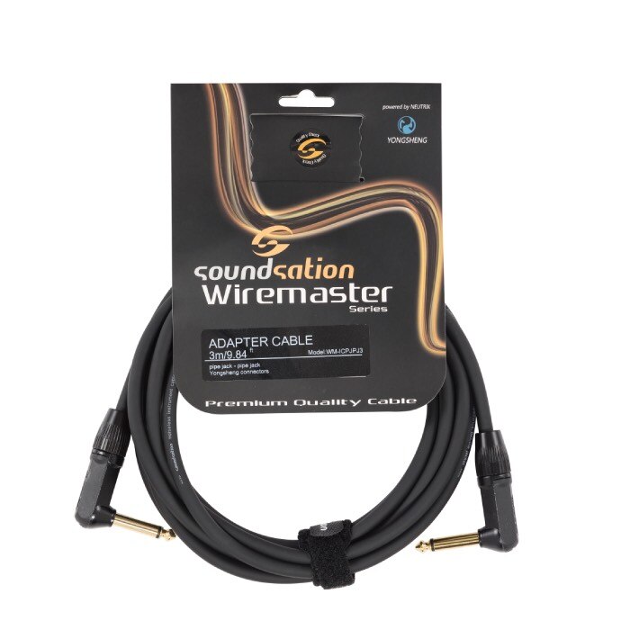 Cablu Claviatura, Soundsation Wiremaster WM-ICPJPJ9, Jack Mono(6.3mm)-Jack Mono (6.3mm)-9 m, negru