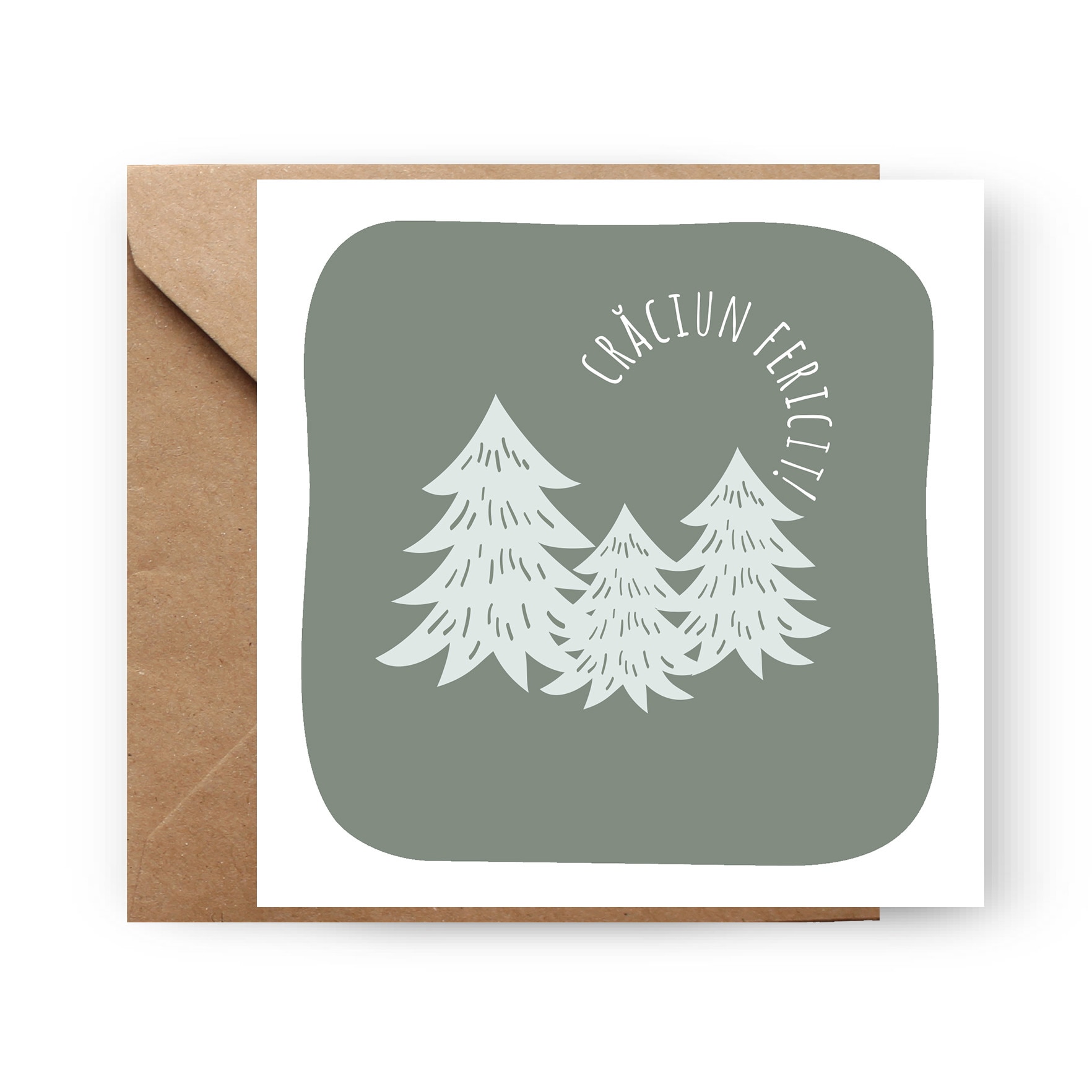 Felicitare de Craciun, Genette's ideas, Craciun Minimalist, 130x130mm