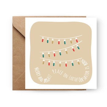 Felicitare de Craciun, Genette's ideas, Lights, 130x130mm Felicitare de Craciun, Genette's ideas, Lights, 130x130mm