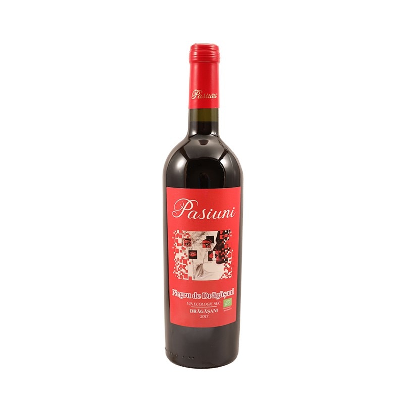 Vin BIO rosu sec, Negru de Dragasani 2017 0.75 l