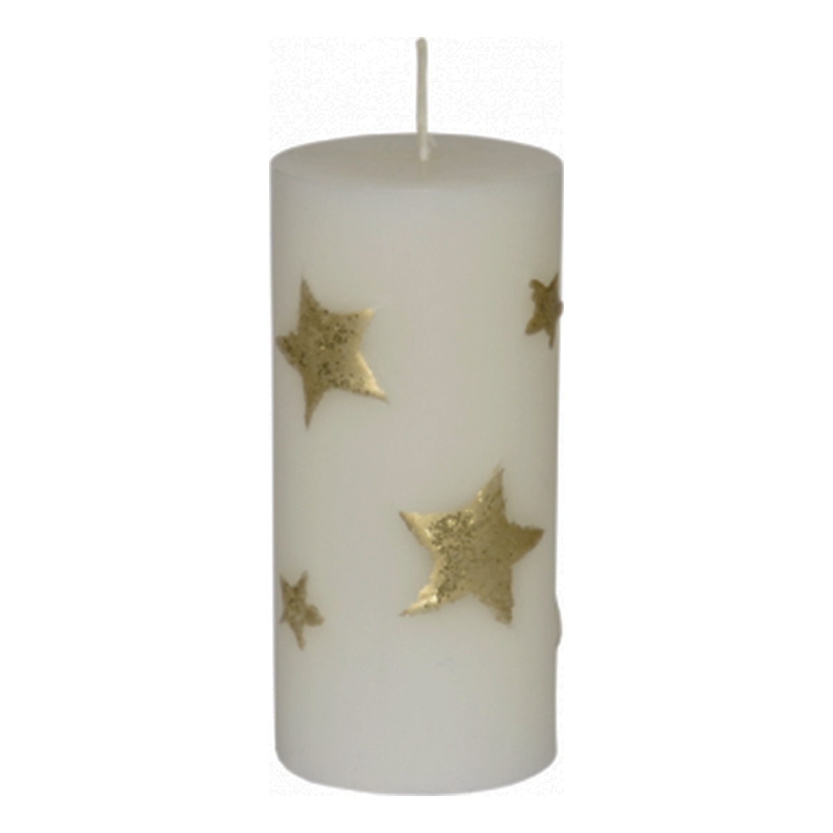 Lumanare stalp stars crem