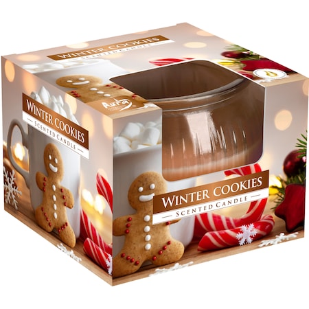 Lumânare ornamentală parfumată bispol winter cookies, 1 buc.