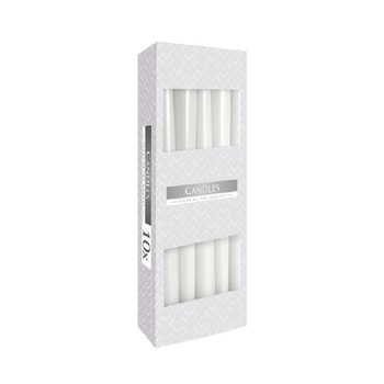 Set lumanari conice Bispol Albe, S30-090, 10 bucati/set Set lumanari conice Bispol Albe, S30-090, 10 bucati/set