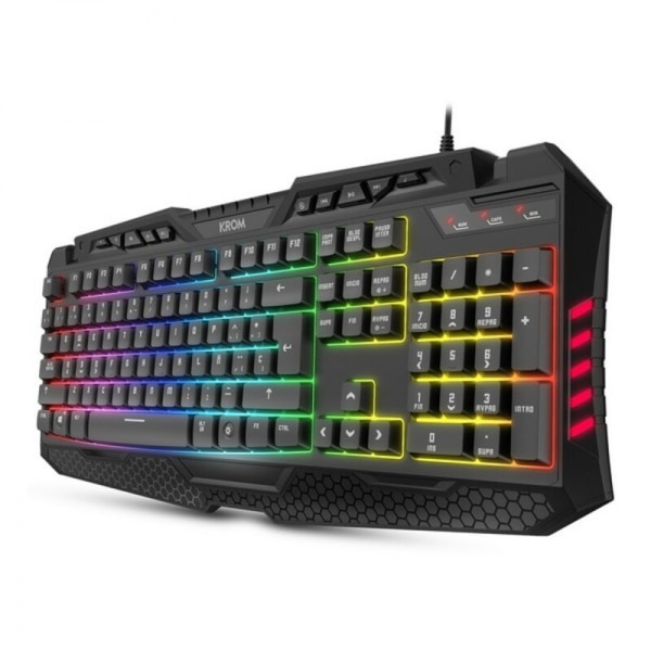 Tastatura gaming Krom Kyra RGB USB negru
