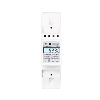 Contor monofazat de energie electrica, Sinotimer, 230V AC 50Hz, 5(80)A, ecran digital LED iluminat, DDS529L Contor monofazat de energie electrica, Sinotimer, 230V AC 50Hz, 5(80)A, ecran digital LED iluminat, DDS529L