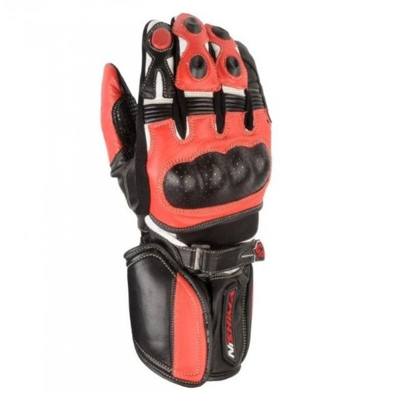 Manusi din piele Nitro ng-101 rosu/ negru/alb marime S