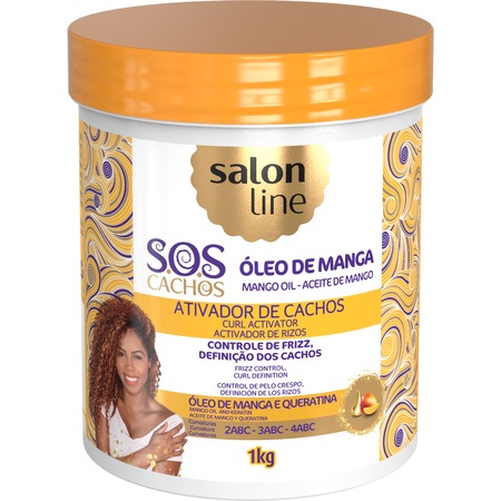 Активатор за къдрици Salon Line SOS, Къдрава коса, Манго