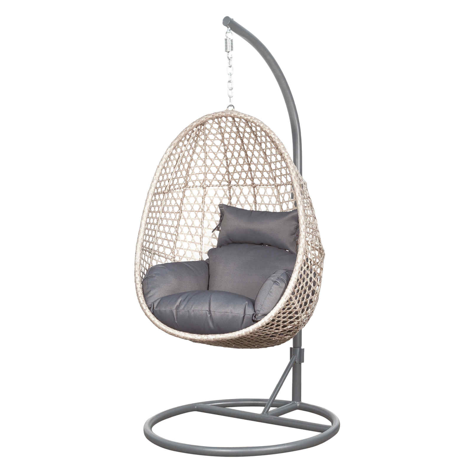 Scaun balansoar Alanis Dark Grey, suspendat, ratan