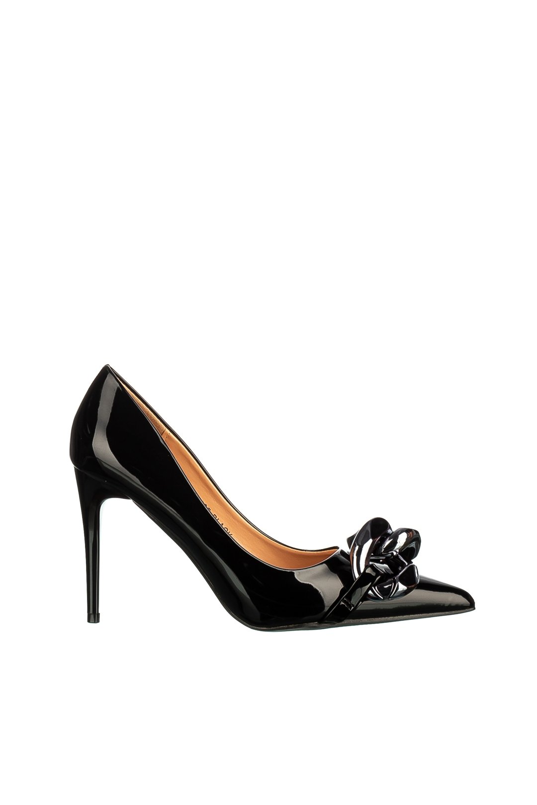 Pantofi dama Semina, Auriu, Negru