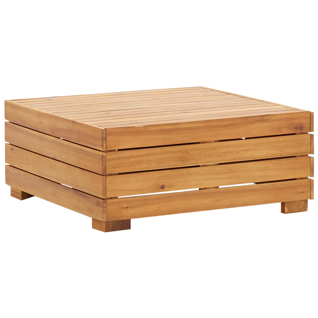 Taburet modular din lemn masiv vidaXL, Lemn de acacia, 68 x 68 x 30 cm, Maro