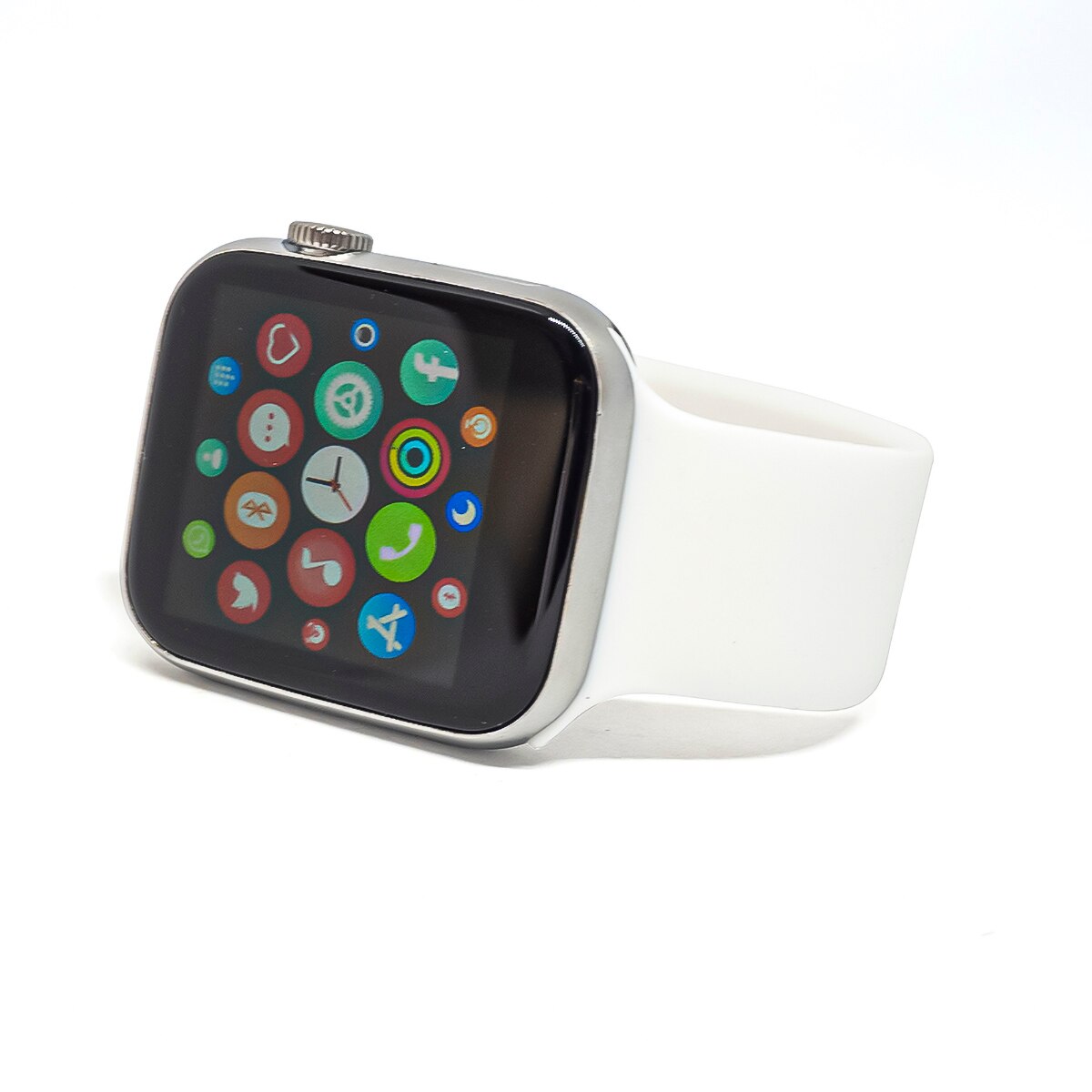 Smartwach T500, FitPro App, Monitorizare cardiaca , Nivel oxigen din sange , Alerta sedentarism , Bluetooth, argintiu