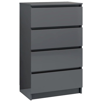 Servanta, gri extralucios, 60 x 35 x 98,5 cm, PAL 800539 Servanta, gri extralucios, 60 x 35 x 98,5 cm, PAL 800539