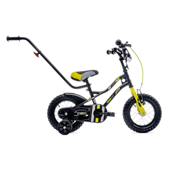 Колело Tiger, Sun Baby, за момчета, 12'', 2 години +, черно/сиво