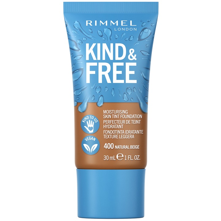 Rimmel Kind & Free alapozó, 30 ml, 400 természetes bézs