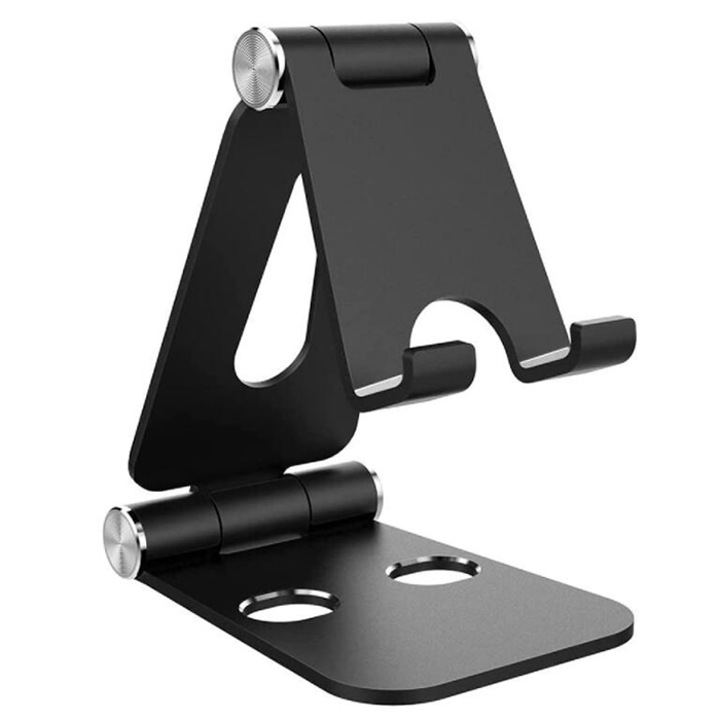 Kosiil telefontartó, Alumínium, Fekete