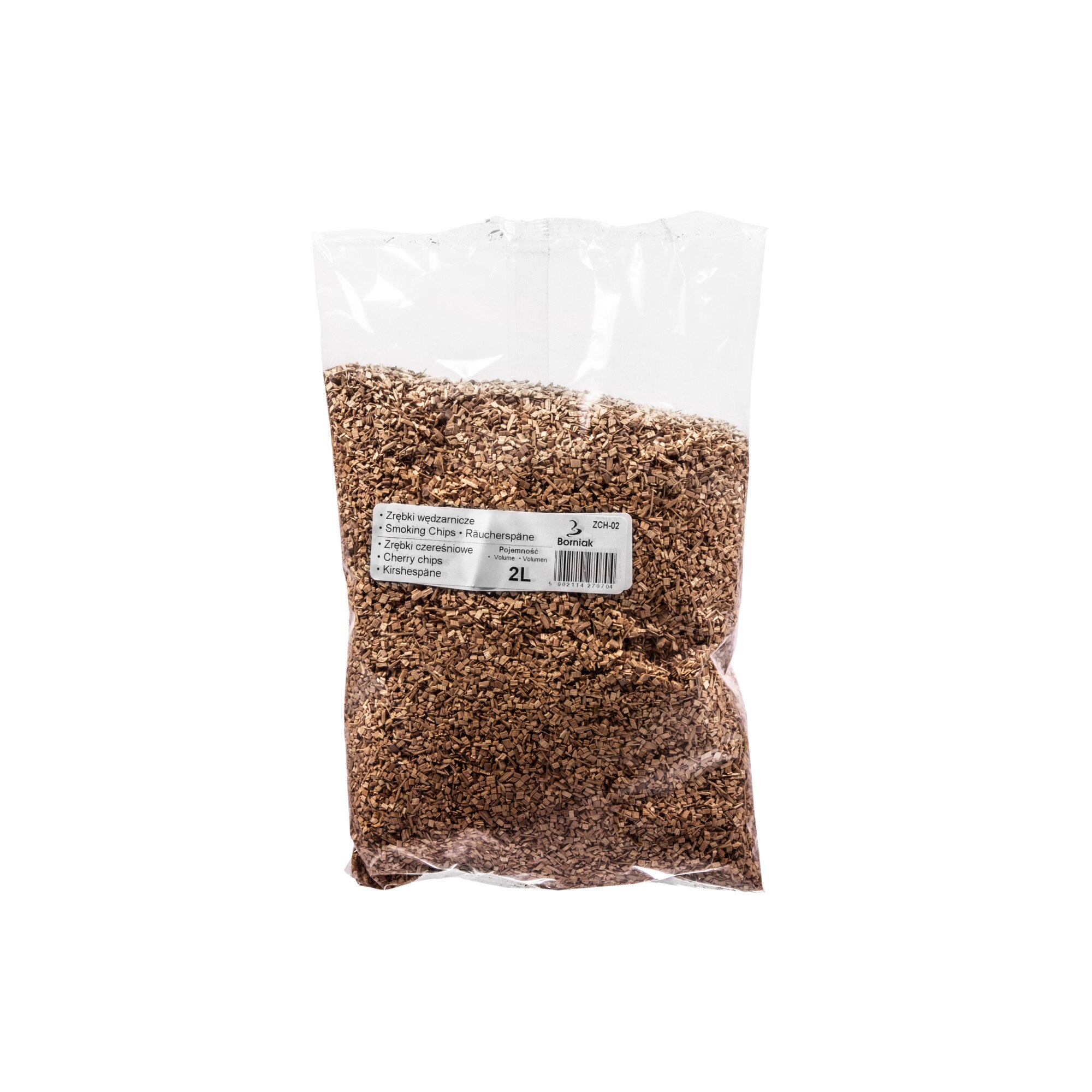 Aschii de lemn cires pentru afumatoare Borniak ZCH-02, 2 L, Maro