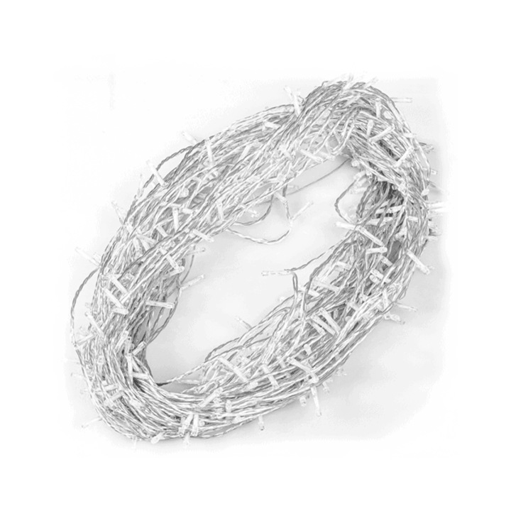 Perdea de Lumini LED, 50 buc. Alb Rece