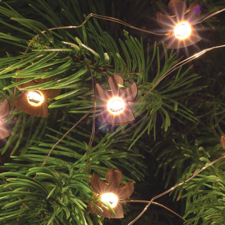 Instalatie de Craciun, Home, 20 LED-uri, Bej