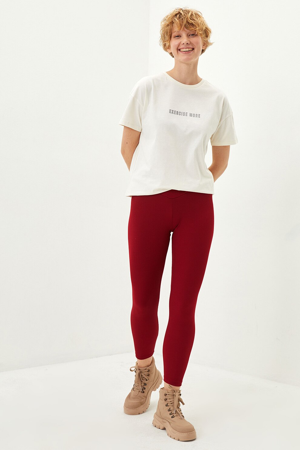 LC WAIKIKI, Colanti cu talie medie, Visiniu