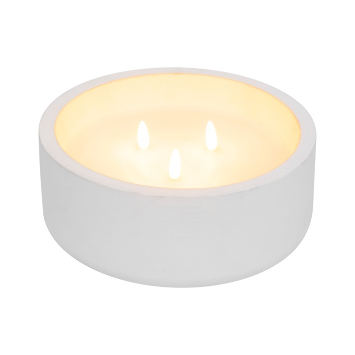 Home LED каменен свещник, 3 светодиода, Ø20x8 см