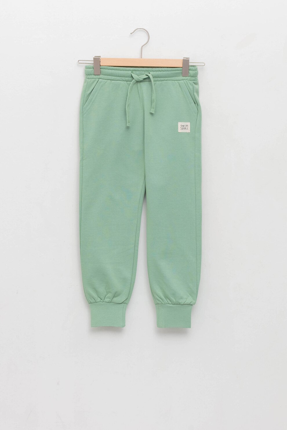 LC WAIKIKI, Pantaloni sport cu buzunare si snur, Verde menta