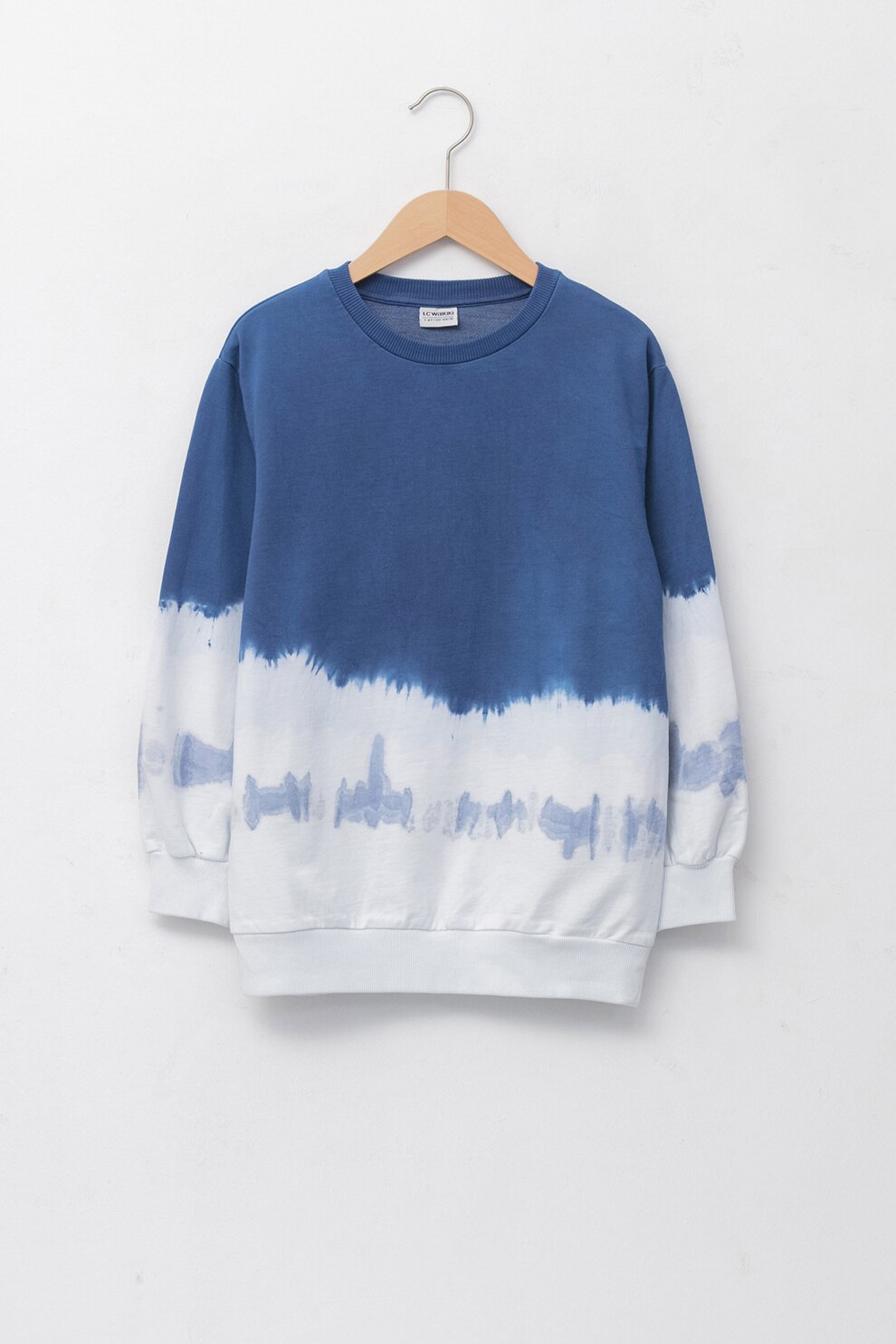 LC WAIKIKI, Bluza sport cu imprimeu tie-dye, Bleumarin