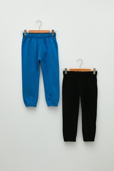 LC WAIKIKI, Set de pantaloni sport regular fit - 2 perechi, Albastru/Negru