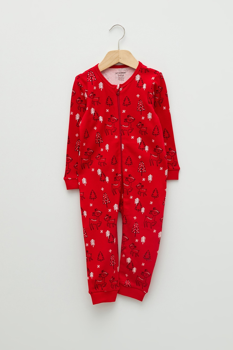 LC WAIKIKI, Salopeta lunga cu imprimeu, Rosu