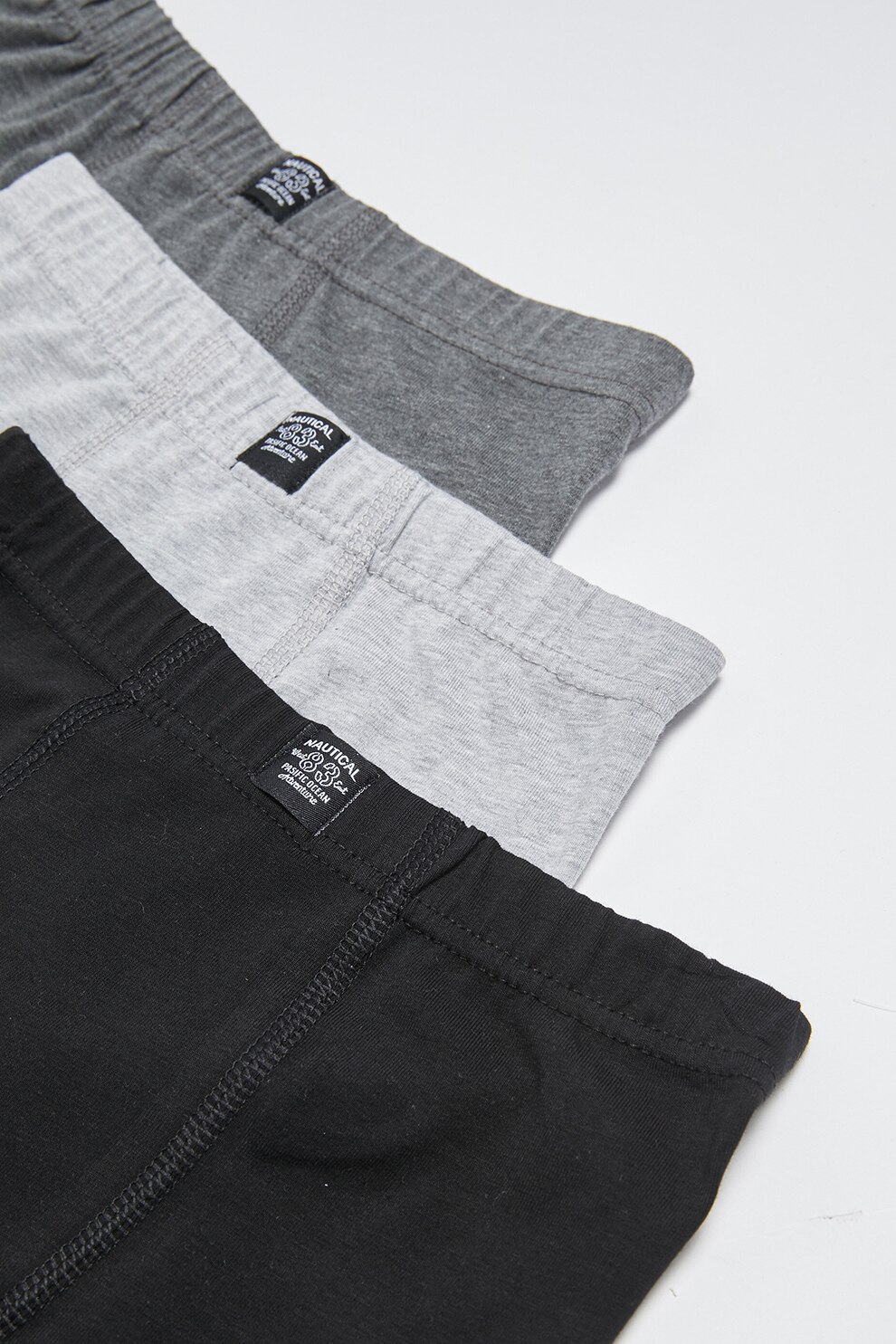 LC WAIKIKI, Set de boxeri - 3 perechi, Negru/Gri melange