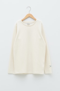 LC WAIKIKI, Bluza din amestec de bumbac cu ddecolteu rotund, Alb LC WAIKIKI, Bluza din amestec de bumbac cu ddecolteu rotund, Alb