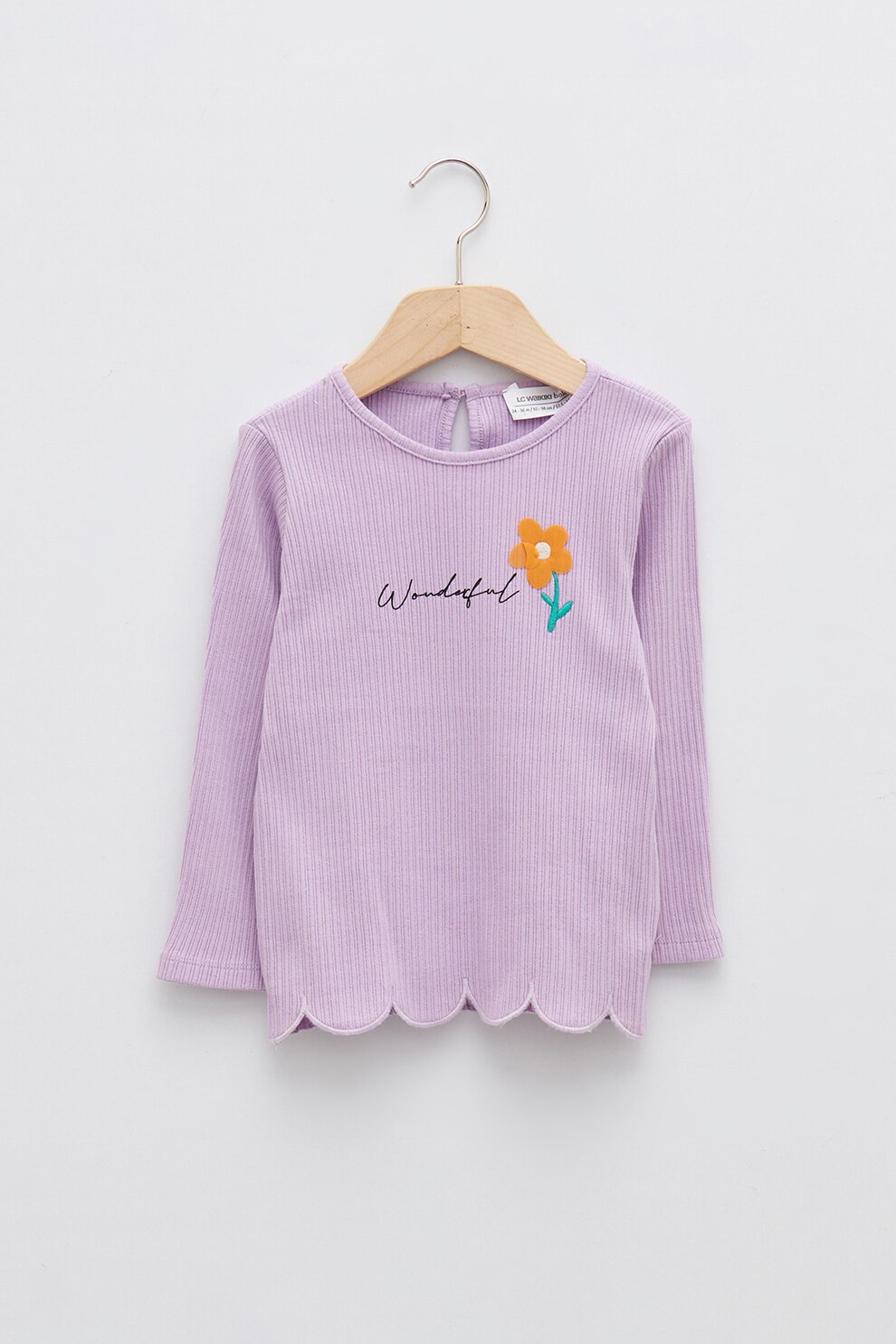 LC WAIKIKI, Bluza cu aspect striat si imprimeu grafic, Lila