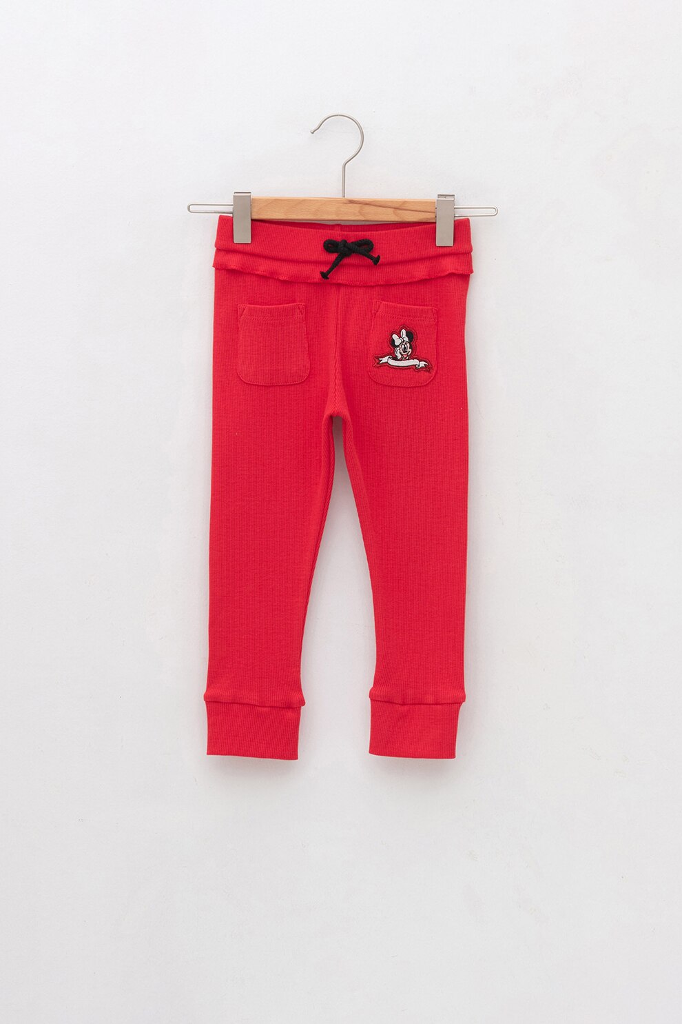 LC WAIKIKI, Pantaloni sport cu striatii si detaliu Minnie Mouse, Corai