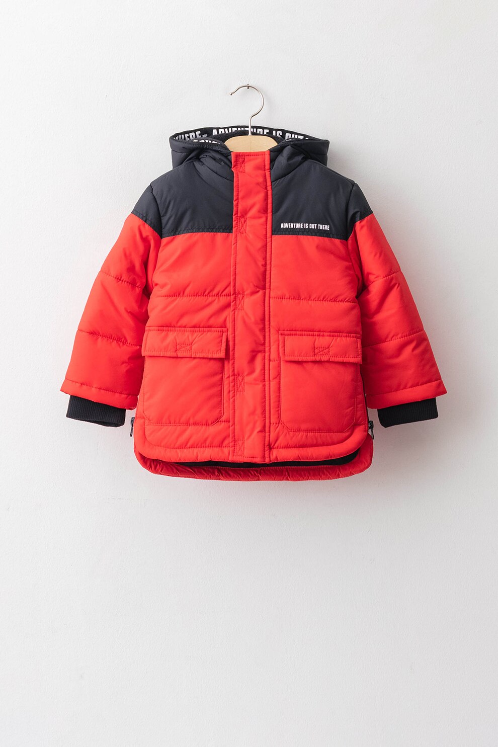 LC WAIKIKI, Geaca in doua nuante cu aspect matlasat, Corai/Bleumarin inchis