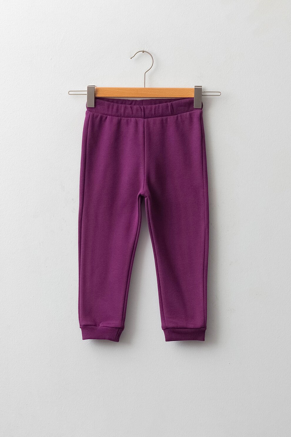 LC WAIKIKI, Pantaloni sport din amestec de bumbac cu terminatii striate, Ametist