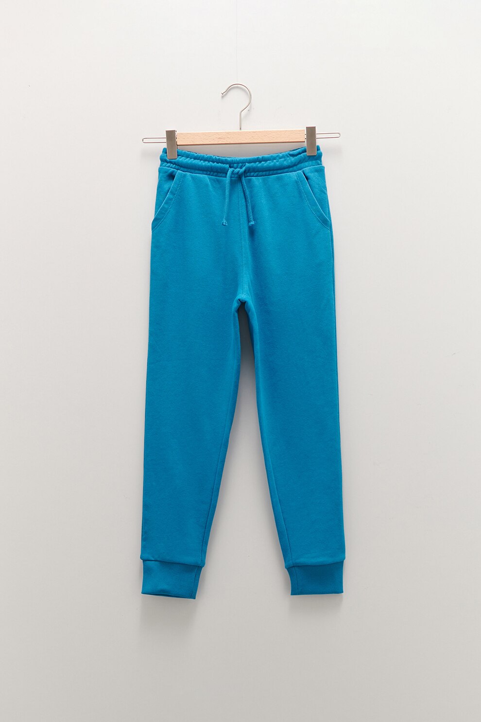 LC WAIKIKI, Pantaloni jogger cu snur in talie, Albastru aqua