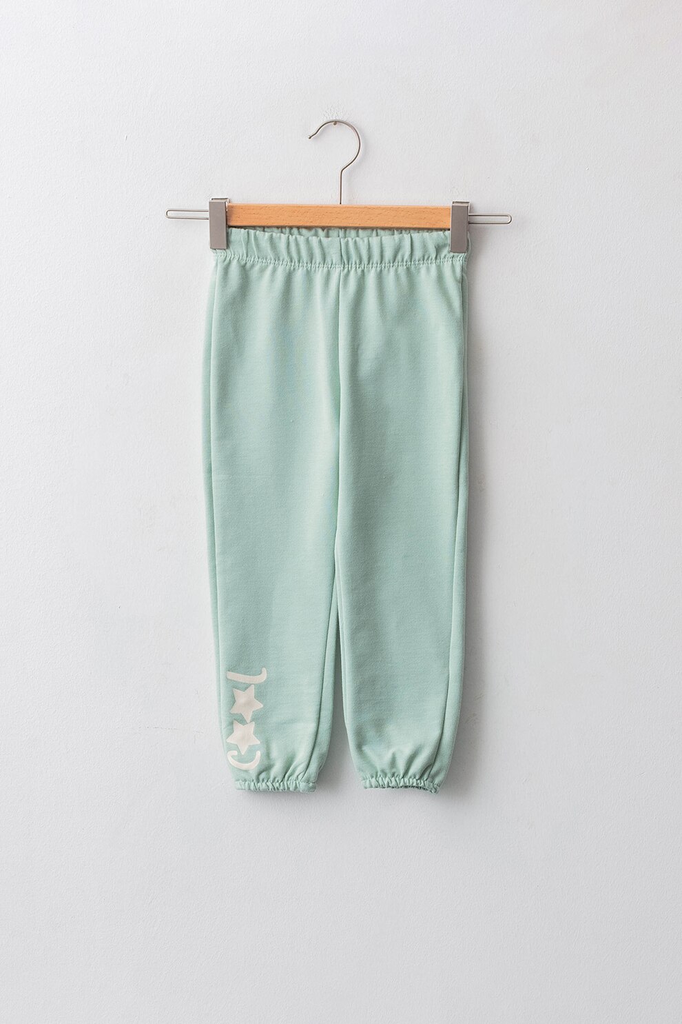 LC WAIKIKI, Pantaloni sport cu imprimeu text contrastant, Albastru pastel