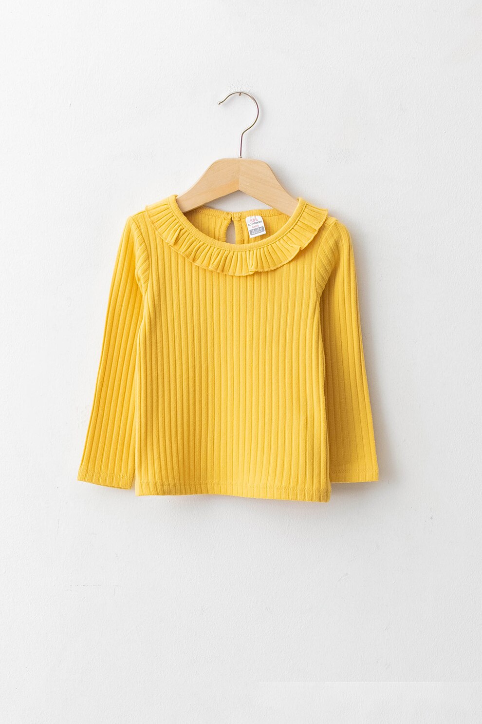 LC WAIKIKI, Bluza cu decolteu la baza gatului si aspect striat, Oranj pal