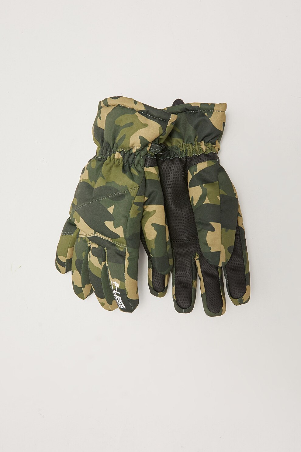 LC WAIKIKI, Manusi cu model camuflaj, Verde militar/Verde maslina/Verde feriga