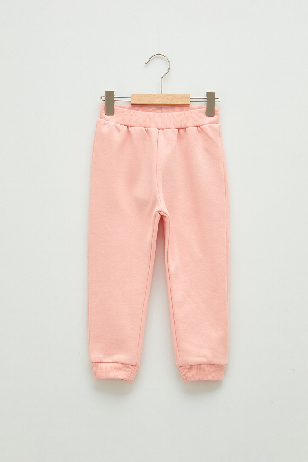 LC WAIKIKI, Pantaloni sport din amestec de bumbac cu terminatii striate, Roz pal
