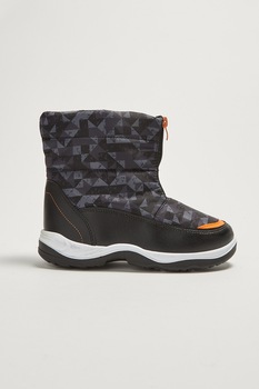 LC WAIKIKI, Cizme mid-calf cu captuseala cu aspect blanos, fara inchidere, Bleumarin inchis/Albastru petrol/Negru, 37 EU LC WAIKIKI, Cizme mid-calf cu captuseala cu aspect blanos, fara inchidere, Bleumarin inchis/Albastru petrol/Negru, 37 EU