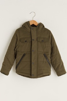 LC WAIKIKI, Geaca cu vatelina si gluga, Verde oliv LC WAIKIKI, Geaca cu vatelina si gluga, Verde oliv