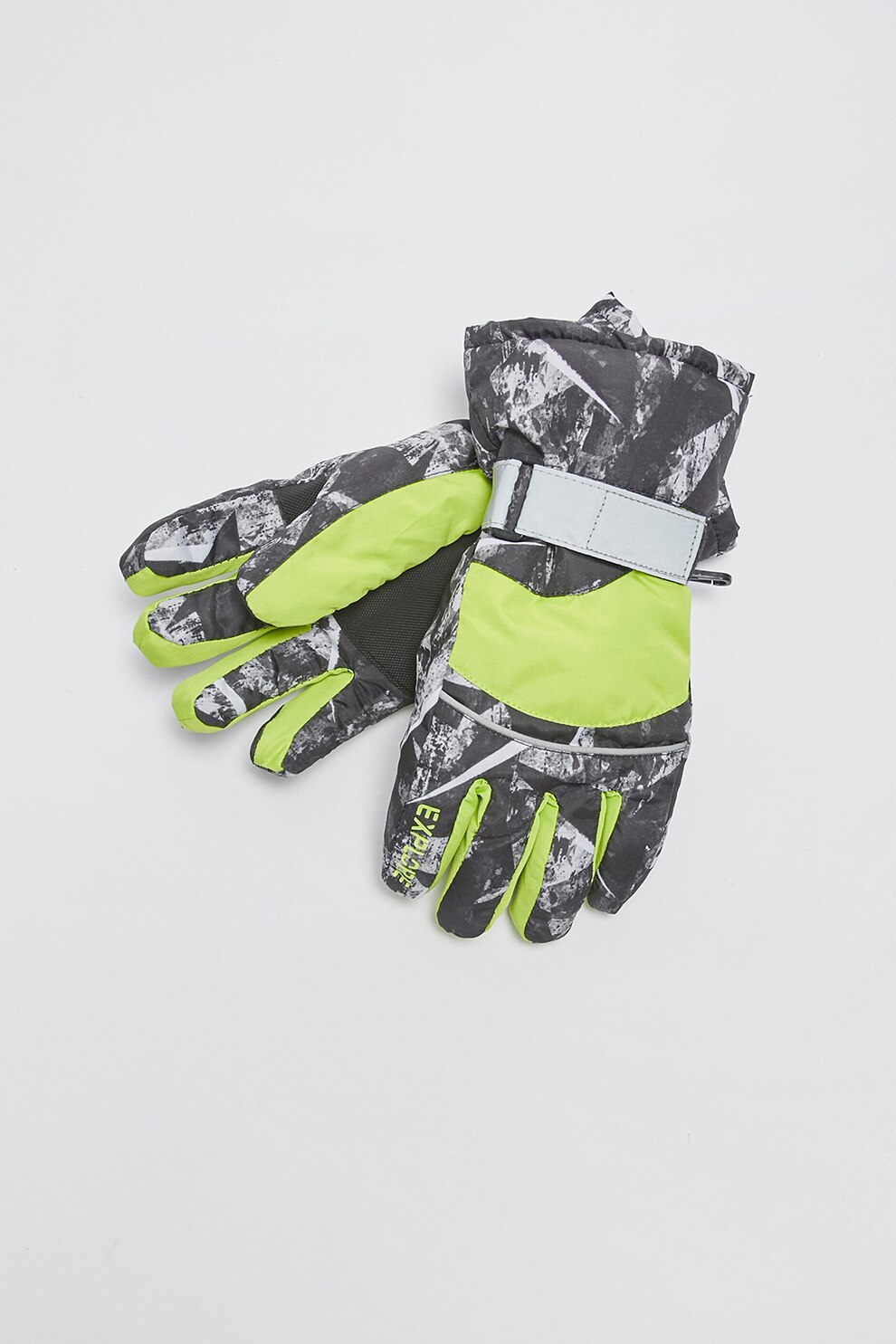 LC WAIKIKI, Manusi cu model abstract, Gri cenusa/Gri deschis/Galben pal