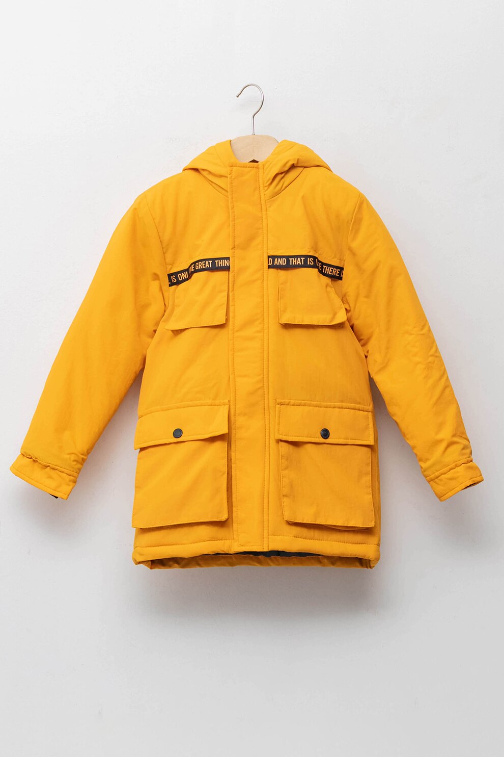 LC WAIKIKI, Geaca cu vatelina si gluga, galben pal