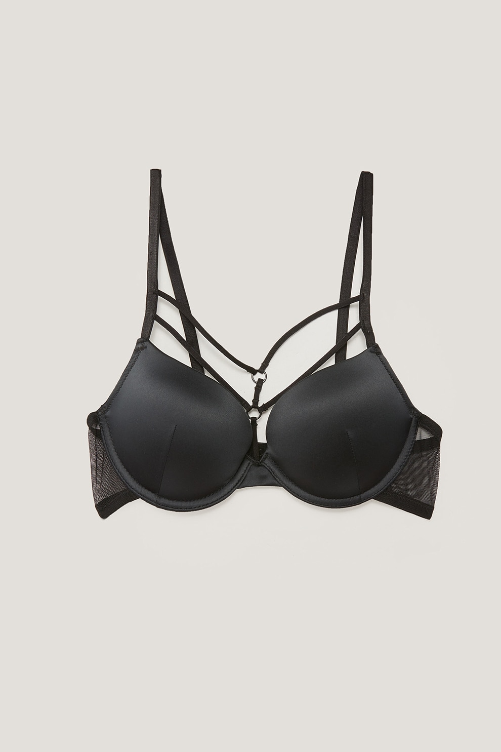 LC WAIKIKI, Sutien cu bretele decorative, Negru