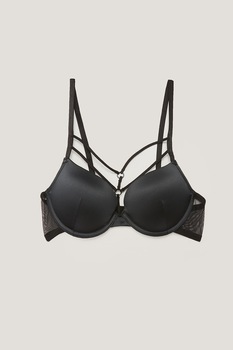 LC WAIKIKI, Sutien cu bretele decorative, Negru LC WAIKIKI, Sutien cu bretele decorative, Negru