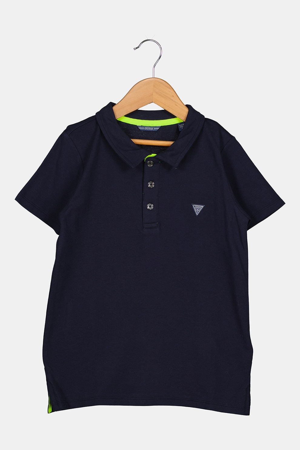 GUESS KIDS, Tricou polo cu logo discret, Bleumarin, 152-158 CM