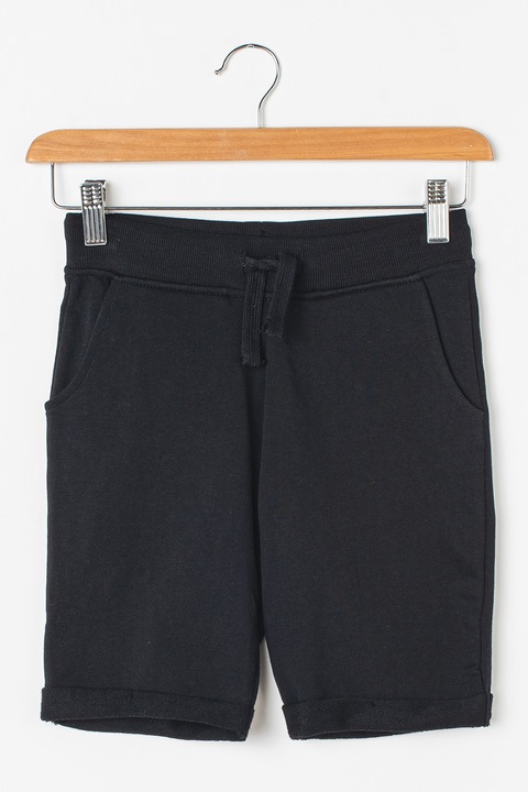 GUESS KIDS, Bermude din bumbac cu buzunare, Negru