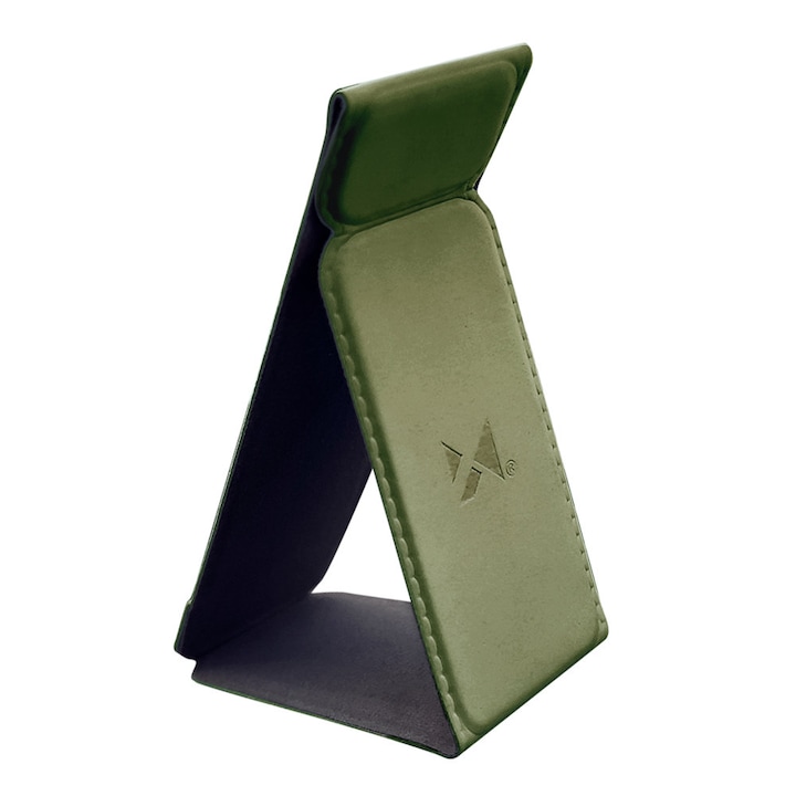 Държач за телефон, Wozinsky, WGS-01DG, военен зелен, L форма, залепваща стойка към кутията