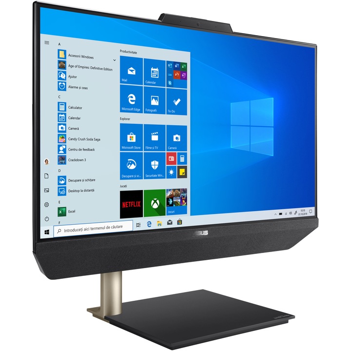 ASUS A5202WHAK All-in-One Asztali számítógép, Intel® Core™ i5-11500B, 21.5, Full HD, 8GB DDR4, 256GB M.2 SSD, Intel® UHD Graphics, Windows 10 Pro, Fekete