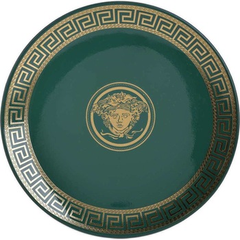 Platou decorativ Green Athena, Charisma, Ceramic, Φ34 Platou decorativ Green Athena, Charisma, Ceramic, Φ34